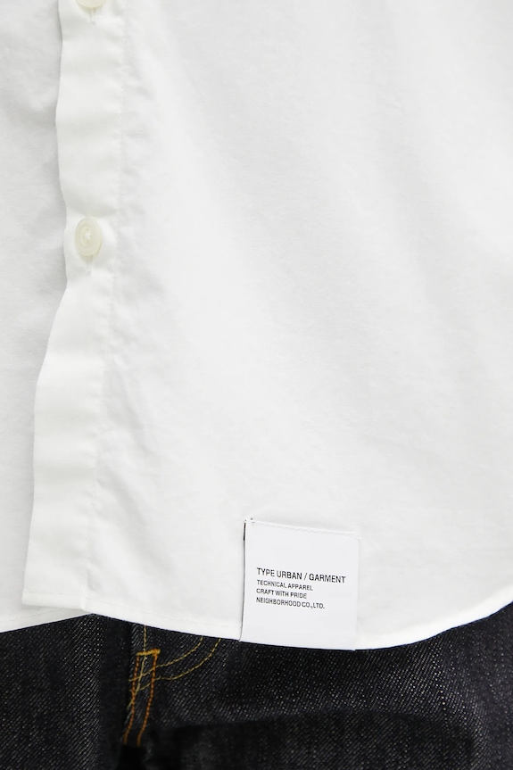 NEIGHBORHOOD camicia in cotone over shirt ss bianco 251BENH.SHM02