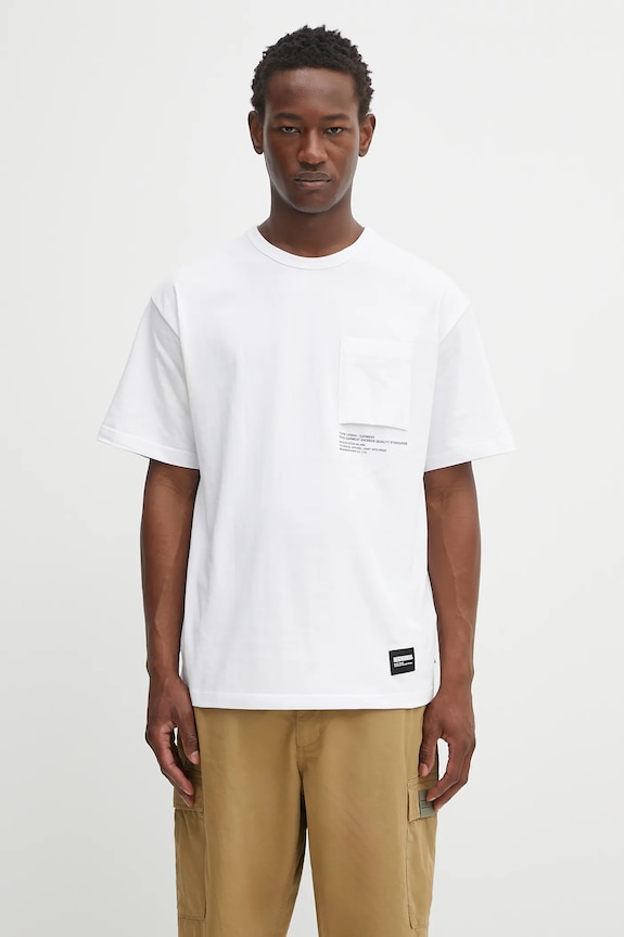 Tričko NEIGHBORHOOD sheltech crewneck-p ss regular bílá 251BWNH.CSM01