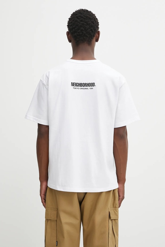 Oblečení Tričko NEIGHBORHOOD sheltech crewneck-p ss 251BWNH.CSM01 bílá