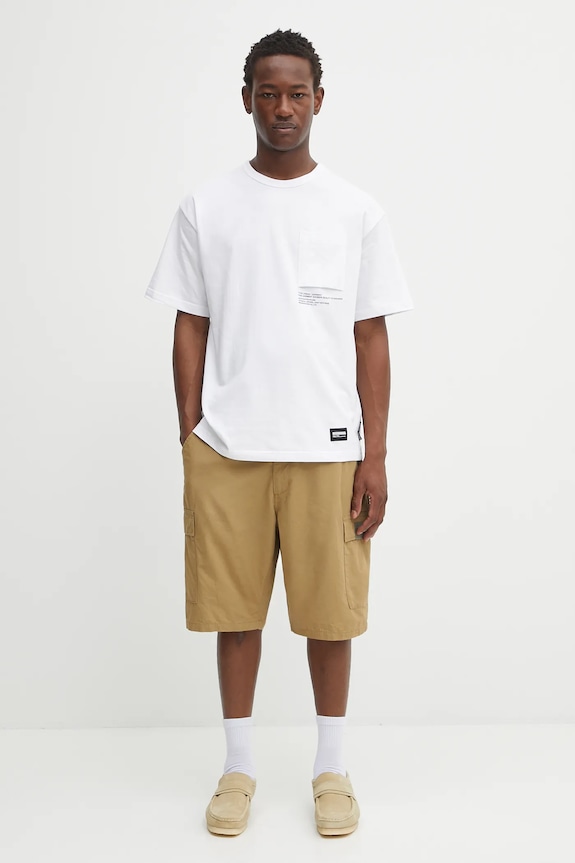Tričko NEIGHBORHOOD sheltech crewneck-p ss 251BWNH.CSM01 bílá