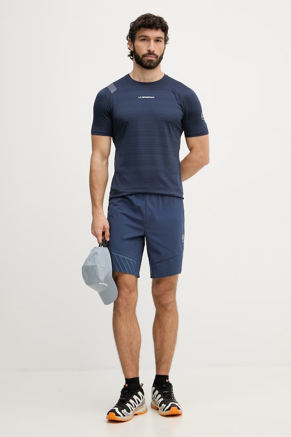 La Sportiva T-shirt sportowy męski Sunfire ZAST005 granatowy SS26