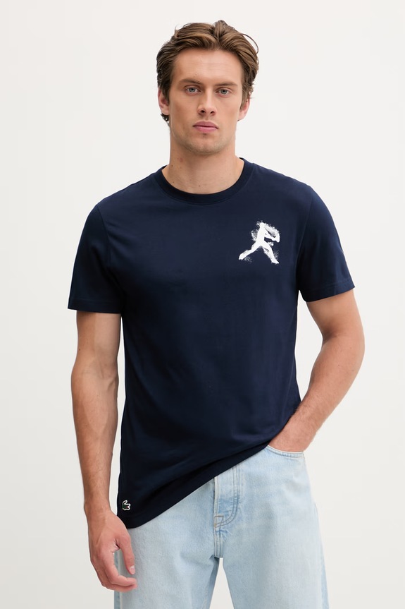 Lacoste T-shirt męski granatowy TH1044