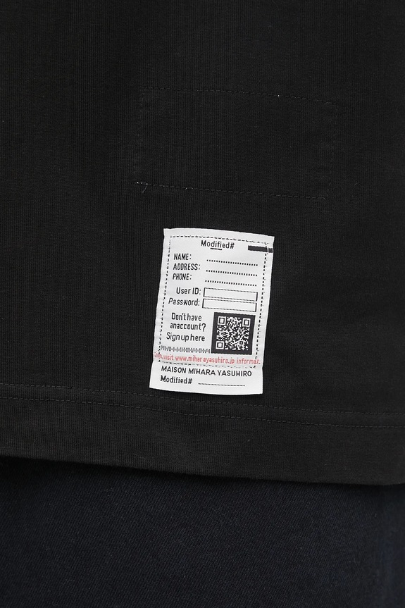 Хлопковая футболка Maison MIHARA YASUHIRO CAT PRINTED чёрный J15TS762