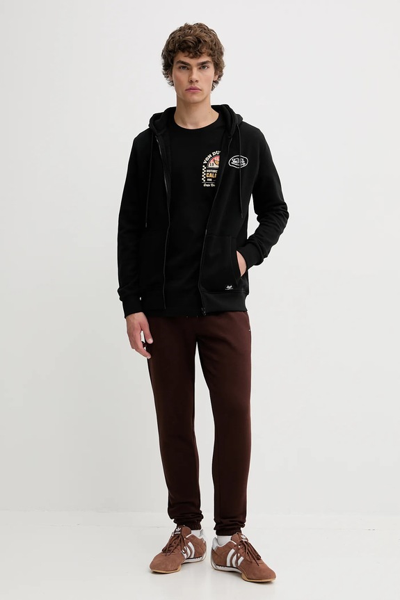 Βαμβακερό μπλουζάκι Von Dutch VD.1.H.TR.HEAD μαύρο AW25