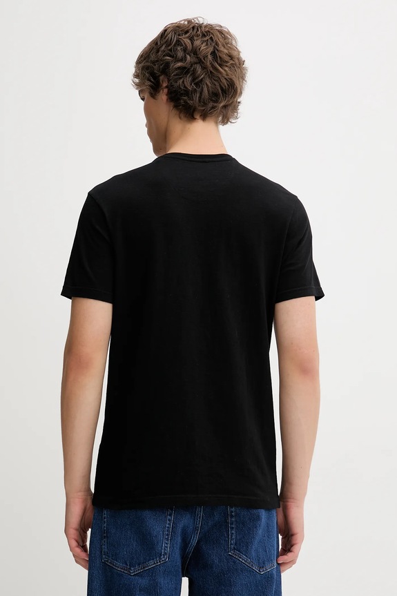Ρούχα Βαμβακερό μπλουζάκι Von Dutch VD.1.TR.FLAME μαύρο