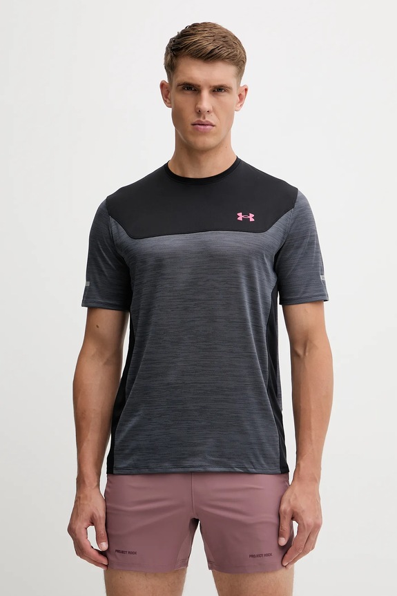 Αθλητικό μπλουζάκι Under Armour UA Tech Utility με ελαστάν μαύρο 6004965