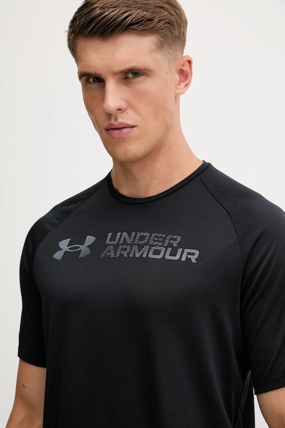 Kratka majica za vadbo Under Armour UA Tech Reflective črna 6005116