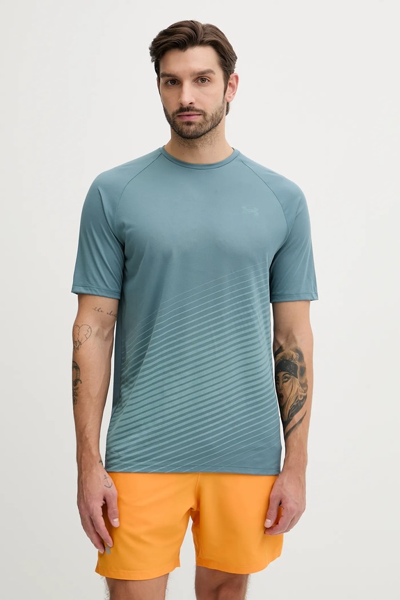 Tréningové tričko Under Armour UA Tech Fade relaxed zelená 6005916