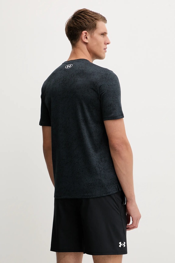 Ρούχα Under Armour t-shirt γυμναστικής ανδρικό UA Tech 6005920 μαύρο