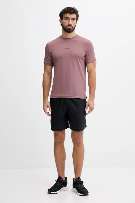 Αθλητικό μπλουζάκι Under Armour Project Rock 6007149 καφέ AW25