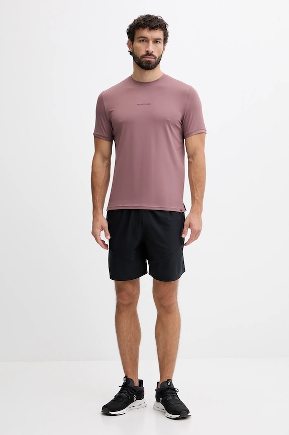 Αθλητικό μπλουζάκι Under Armour Project Rock 6007149 καφέ AW25