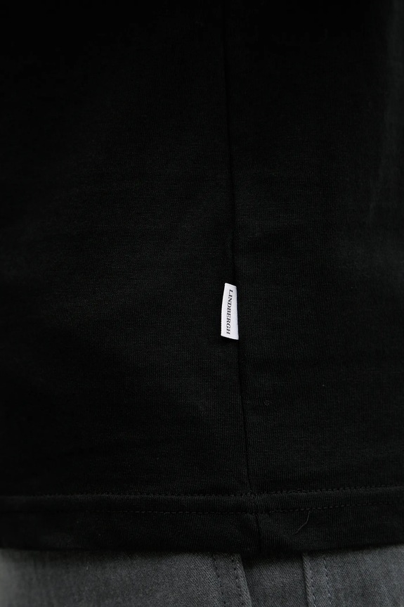 Lindbergh t-shirt ανδρικό βαμβακερό μαύρο 30.400235