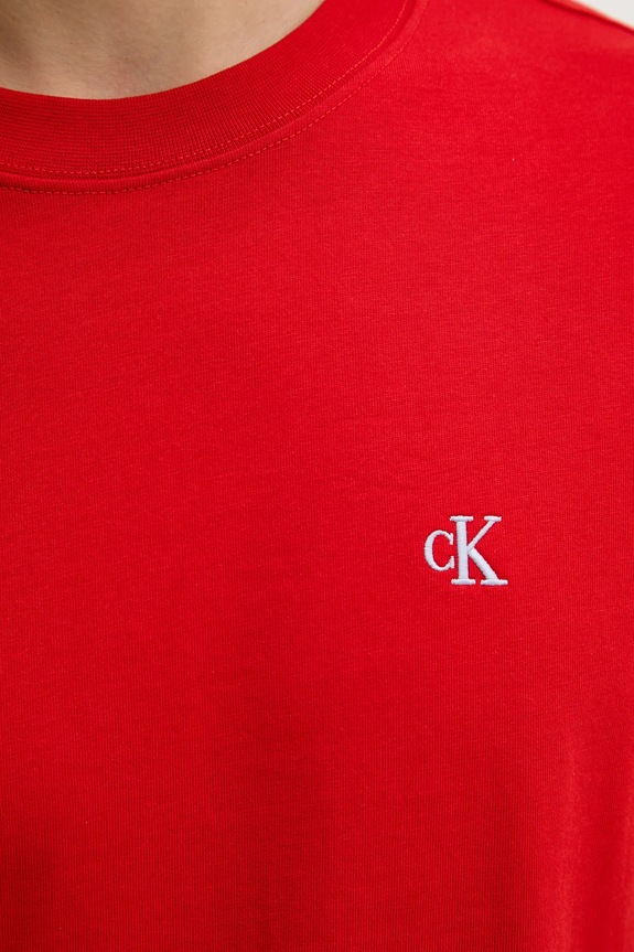 Βαμβακερό μπλουζάκι Calvin Klein Jeans LV04RC275G κόκκινο