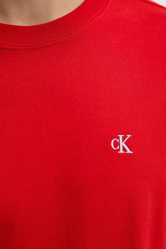 Βαμβακερό μπλουζάκι Calvin Klein Jeans LV04RC275G κόκκινο
