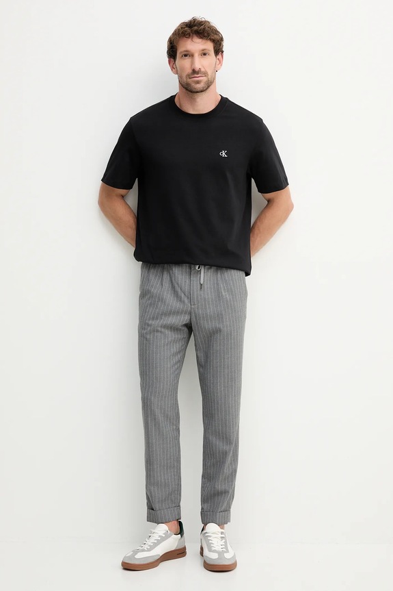 Calvin Klein Jeans tricou din bumbac LV04RC275G negru SS26