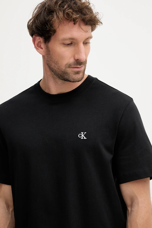 Calvin Klein Jeans tricou din bumbac negru LV04RC275G