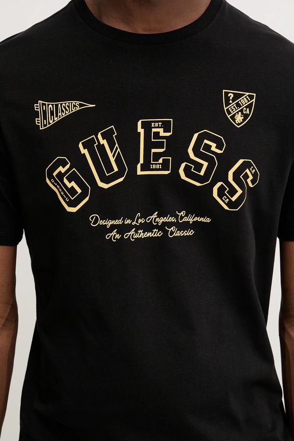 Bavlnené tričko Guess Jeans M5BI43.K8HM0 čierna