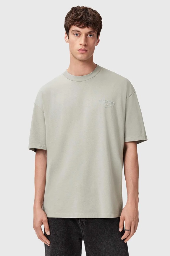 AllSaints t-shirt męski bawełniany XANDER bawełna zielony M030JC