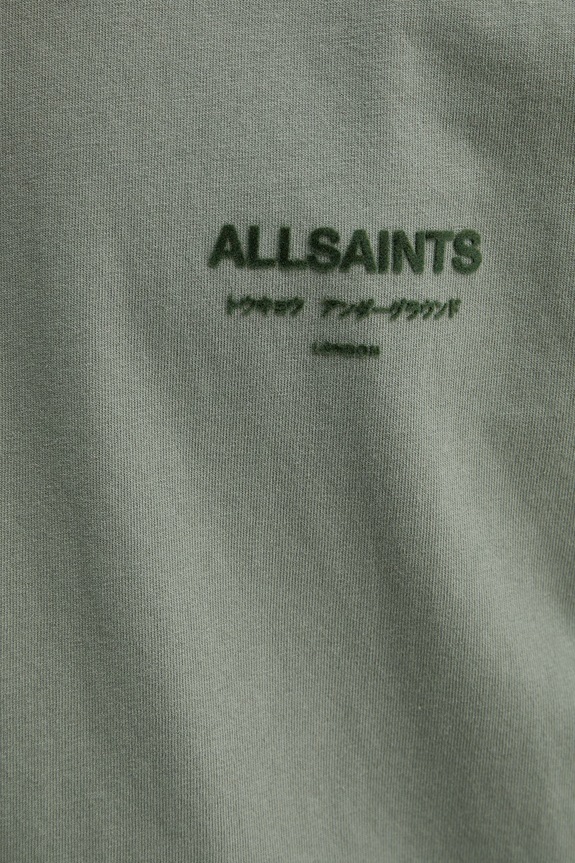 AllSaints t-shirt męski bawełniany XANDER M030JC zielony