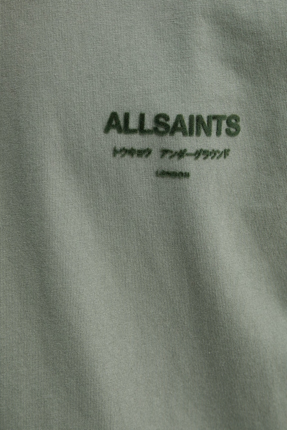 AllSaints t-shirt męski bawełniany XANDER M030JC zielony