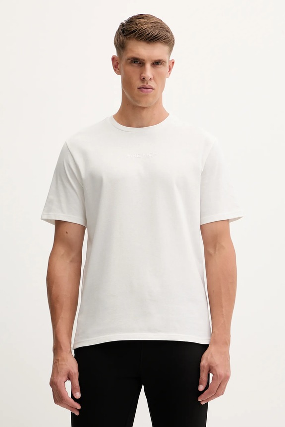 Βαμβακερό μπλουζάκι BOGNER Fire+Ice MICK στάμπα μπεζ 54349760