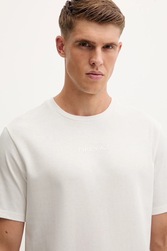 Βαμβακερό μπλουζάκι BOGNER Fire+Ice MICK μπεζ 54349760