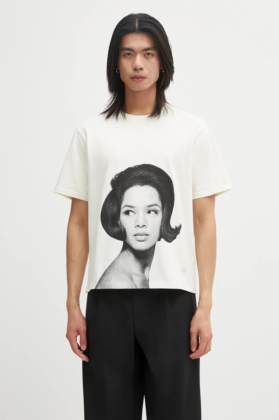 Pamučna majica Wales Bonner Selah Oversized T Shirt regular bež UA25JE29.JE01.100