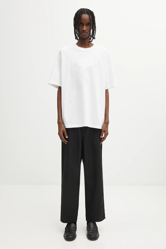 Памучна тениска Carhartt WIP S/S Ray T-Shirt I035306.02XX бял