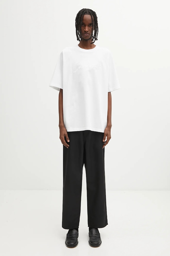Памучна тениска Carhartt WIP S/S Ray T-Shirt I035306.02XX бял