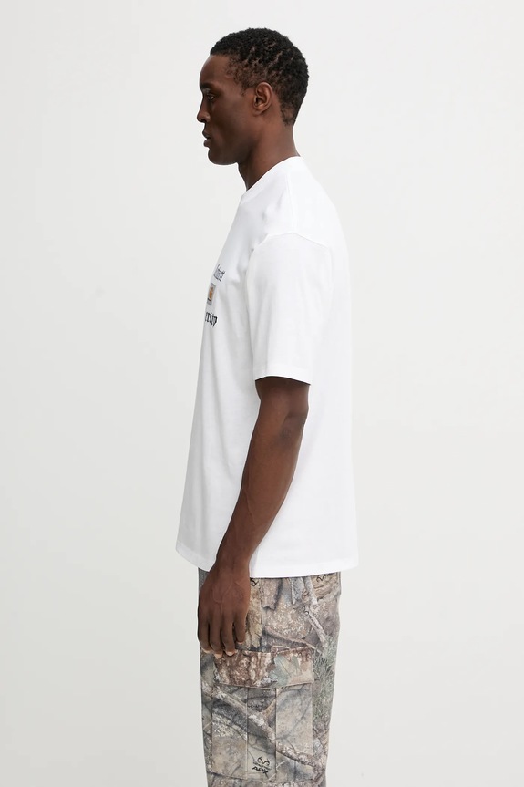Carhartt WIP cotton t-shirt S/S Schooling Heart T-Shirt I035455.02XX white AW25