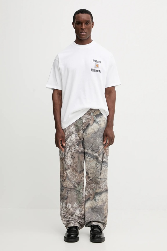 Carhartt WIP cotton t-shirt S/S Schooling Heart T-Shirt I035455.02XX white
