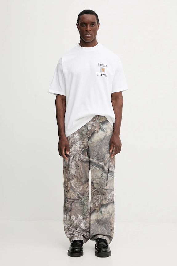 Carhartt WIP cotton t-shirt S/S Schooling Heart T-Shirt I035455.02XX white