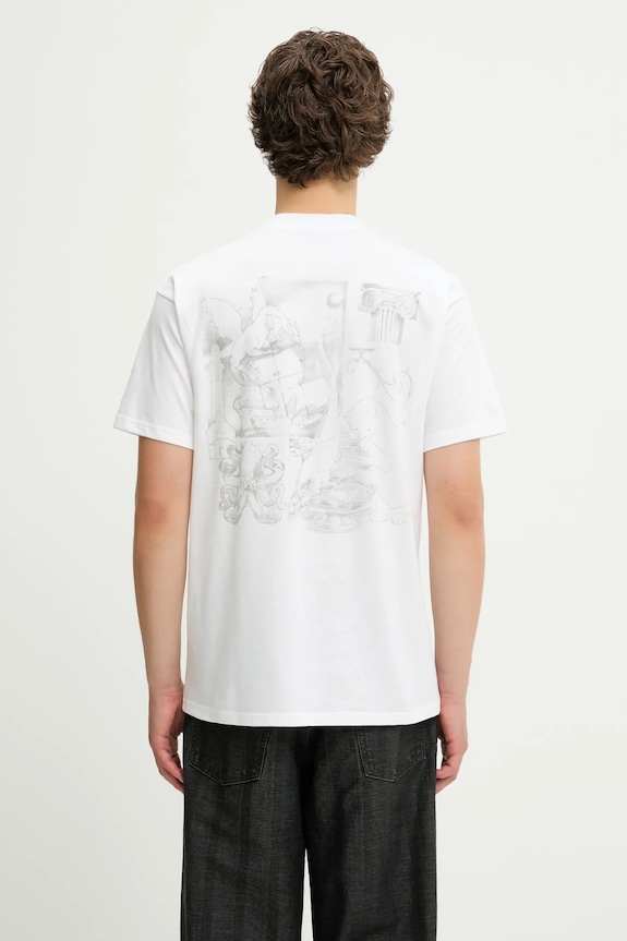 Одежда Хлопковая футболка Carhartt WIP S/S Okniceok 02 T-Shirt I035550.02XX белый