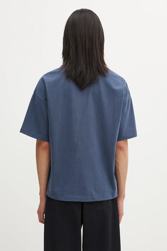 Одежда Хлопковая футболка Carhartt WIP S/S Benton T-Shirt I035590.VQGD голубой