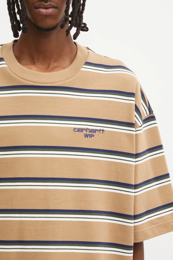 Carhartt WIP cotton t-shirt S/S Holm T-Shirt brown I035302.37AXX