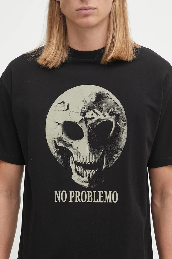 Bavlněné tričko No Problemo Dead Planet černá NP6001304