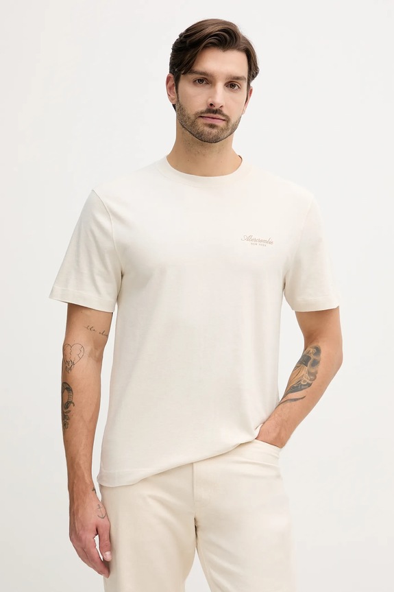 Odjeća Pamučna majica Abercrombie & Fitch 3-pack KI123.5084.100 zelena