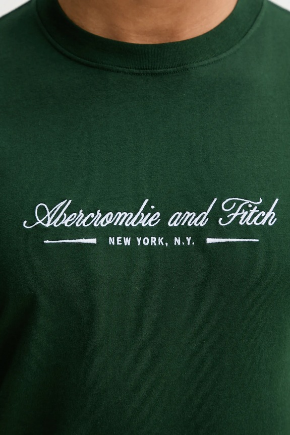 Abercrombie & Fitch tricou din bumbac KI123.5255.340 verde