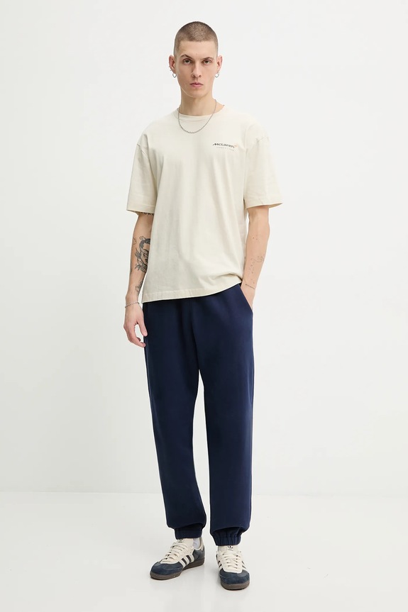 Hollister Co. t-shirt bawełniany KI323.5318.178 beżowy AW25