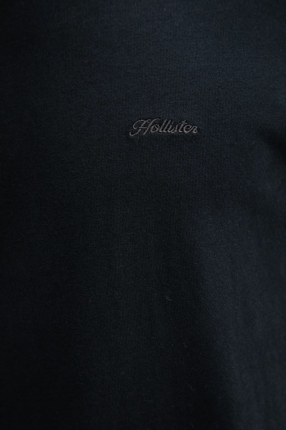 Bavlněné tričko Hollister Co. KI323.5400.900 černá