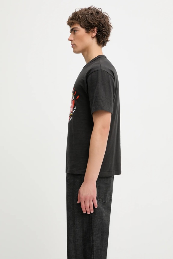 Human Made cotton t-shirt GRAPHIC HM30TE007 black AW25