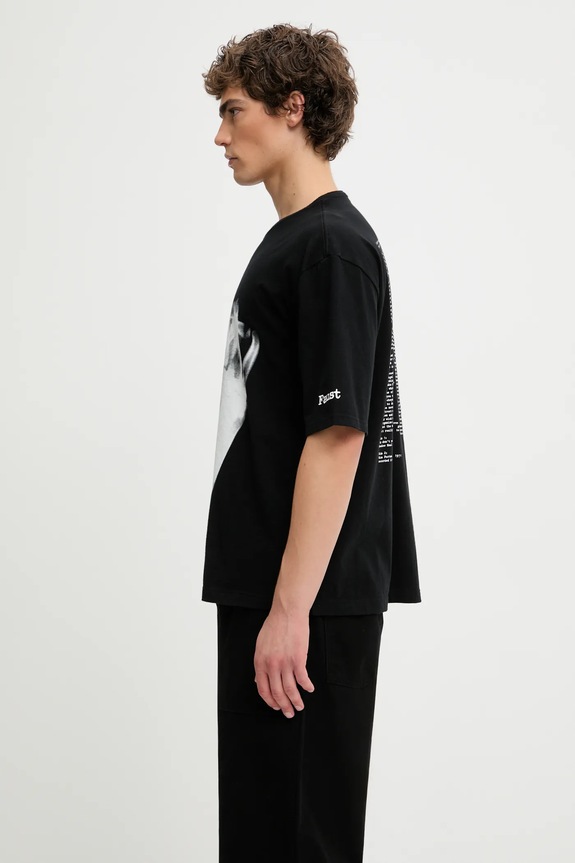 Undercover tricou din bumbac T.Shirt UC2E4813.8 negru AW25