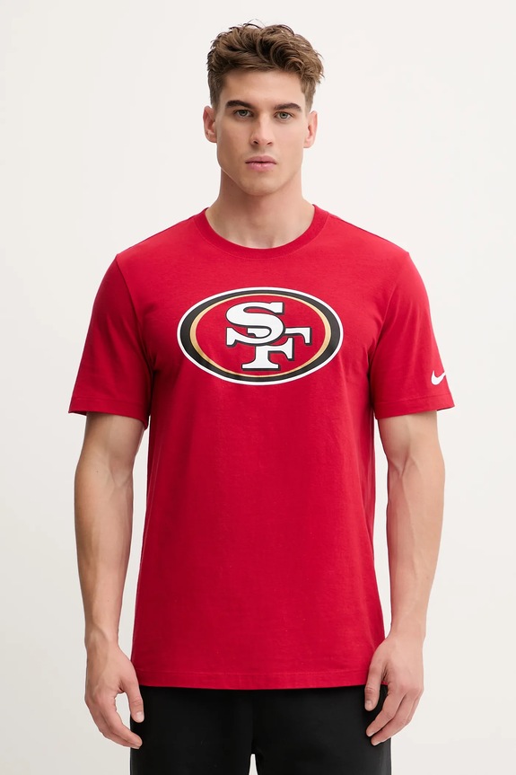 Nike t-shirt bawełniany Logo Essential nadruk czerwony N199.6DL.9B.CLH