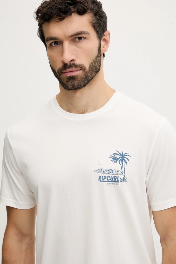Rip Curl tricou din bumbac bej 0TYMTE