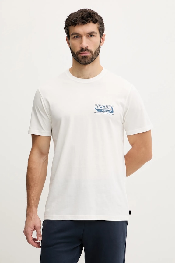 Oblečenie Bavlnené tričko Rip Curl 0TZMTE béžová