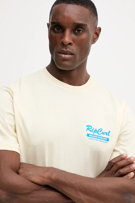 Хлопковая футболка Rip Curl бежевый 0U7MTE