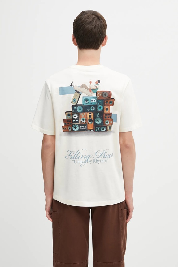 Îmbrăcăminte Filling Pieces tricou din bumbac Speaker Wall 422520500239 bej