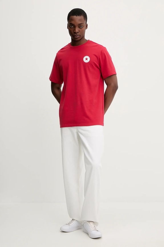 Bavlnené tričko Converse x Coca Cola CVM5T514 červená SS26