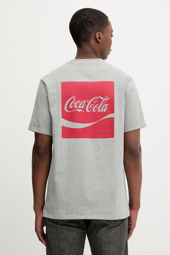 Converse tricou din bumbac x Coca Cola print gri CVM5T514
