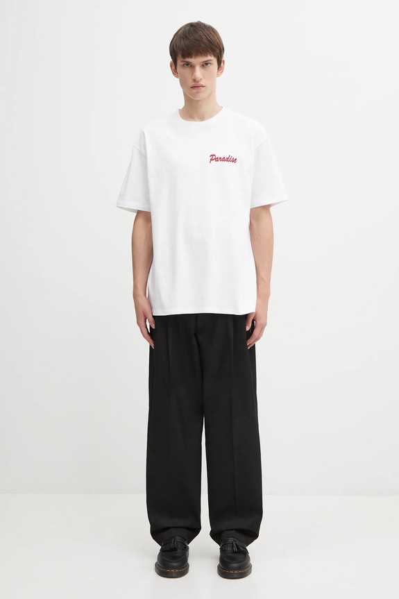 Бавовняна футболка Wacko Maria 25FW.WMT.WT10 білий